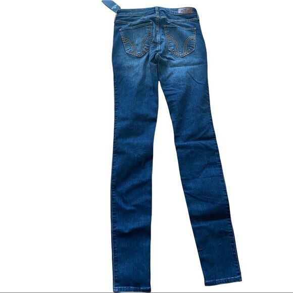 Hollister Mid Rise Super Skinny Jeans Distressed Size 25 NWT - Picture 4 of 6